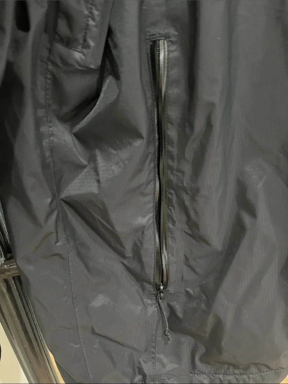 The North Face Black Hooded Rain Shell